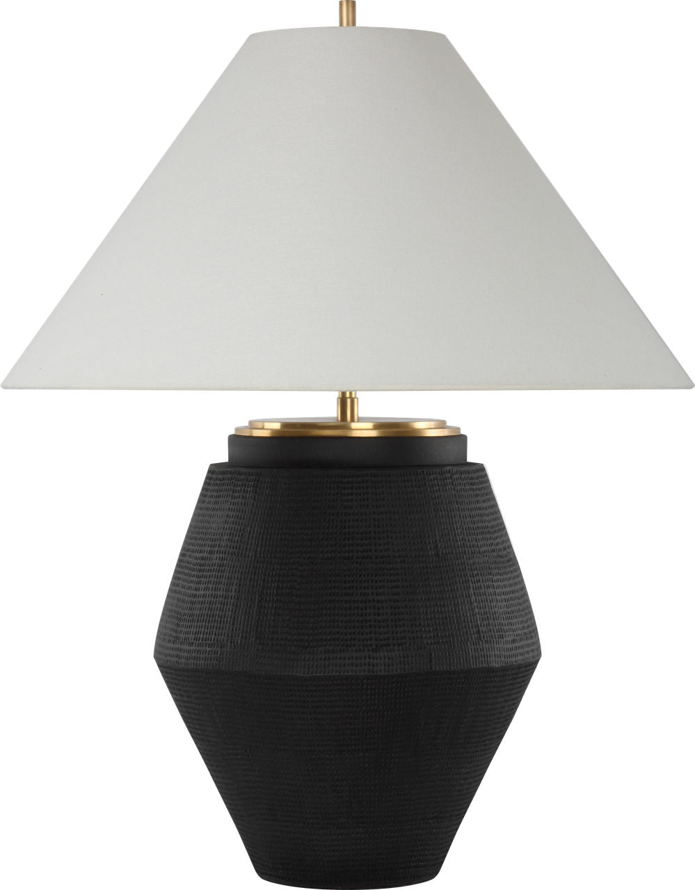 Aten 28" Table Lamp | Shadow Black | Linen Shade