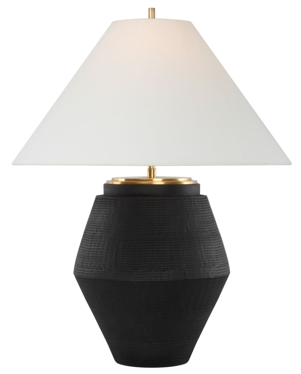 Aten 28" Table Lamp | Shadow Black | Linen Shade