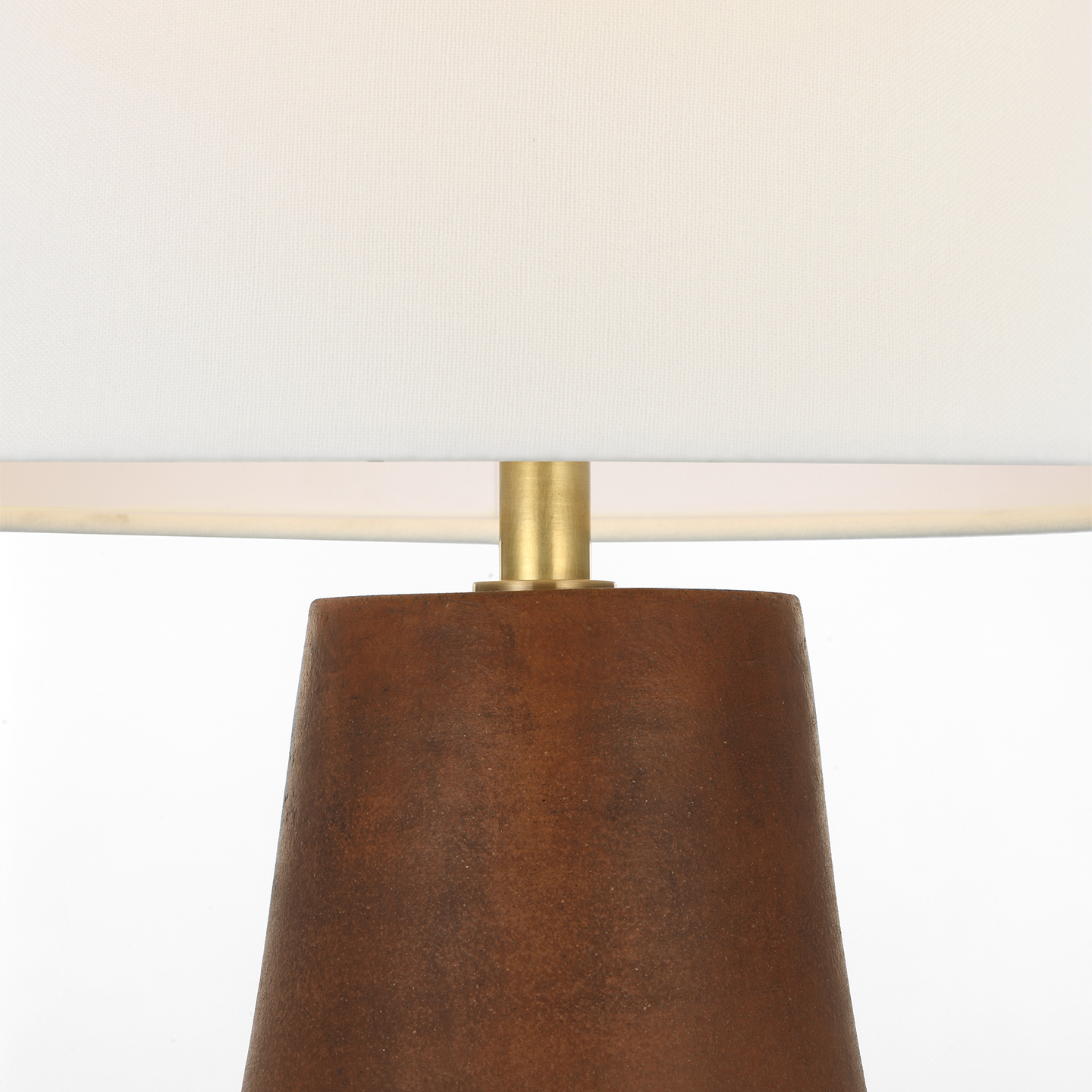 Kefi 25" Table Lamp | Natural Terracotta | Linen Shade