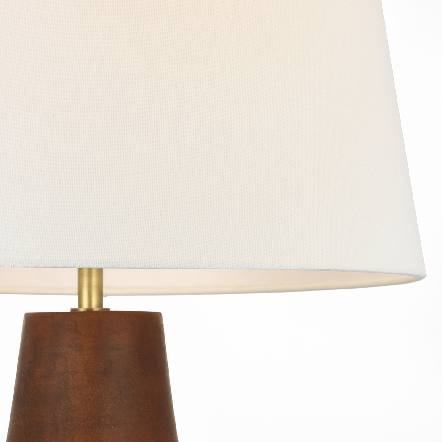 Kefi 25" Table Lamp | Natural Terracotta | Linen Shade