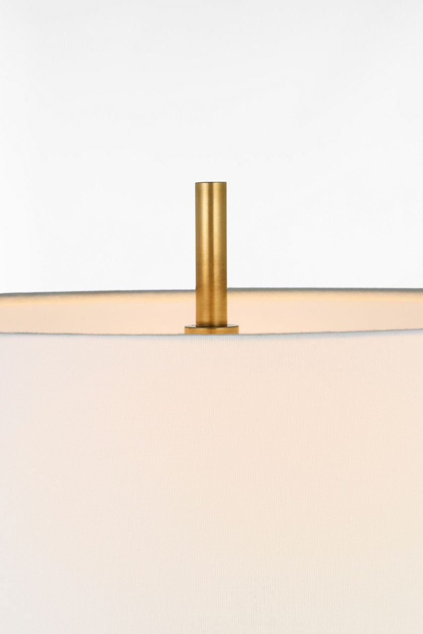 Kefi 25" Table Lamp | Natural Terracotta | Linen Shade