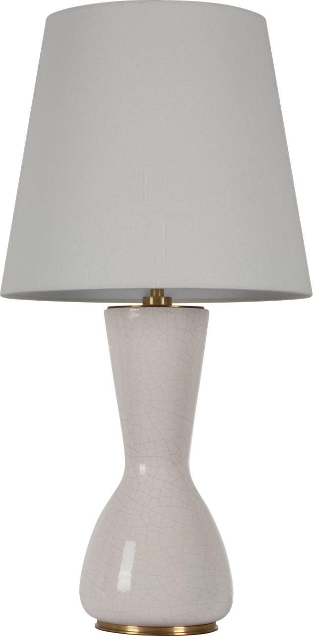 Jess 29" Table Lamp | Crackled Ivory | Linen Shade