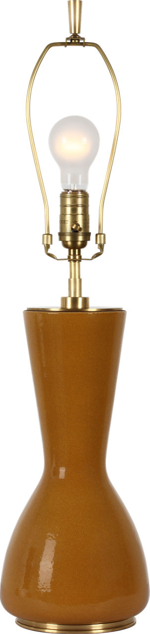 Jess 29" Table Lamp | Crackled Sienna | Linen Shade