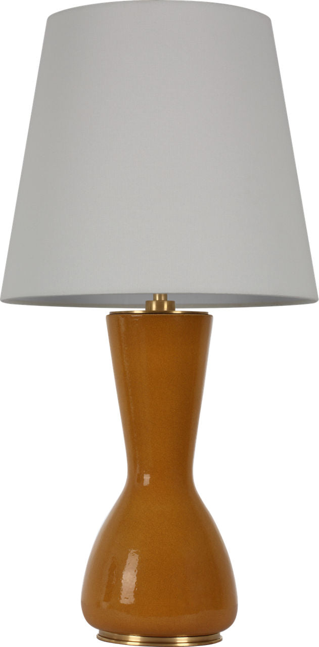 Jess 29" Table Lamp | Crackled Sienna | Linen Shade