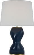Misaki 28" Table Lamp | Sandy Midnight | Linen Shade