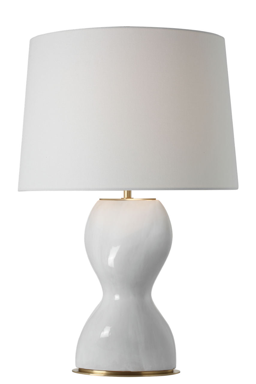 Misaki 28" Table Lamp | Veiled White | Linen Shade