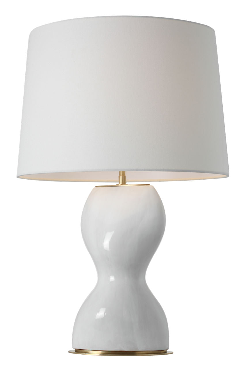 Misaki 28" Table Lamp | Veiled White | Linen Shade