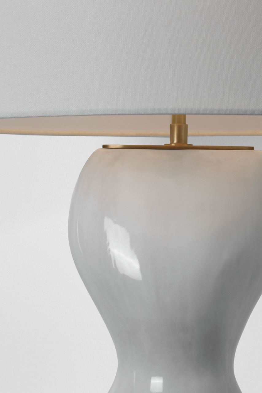 Misaki 28" Table Lamp | Veiled White | Linen Shade