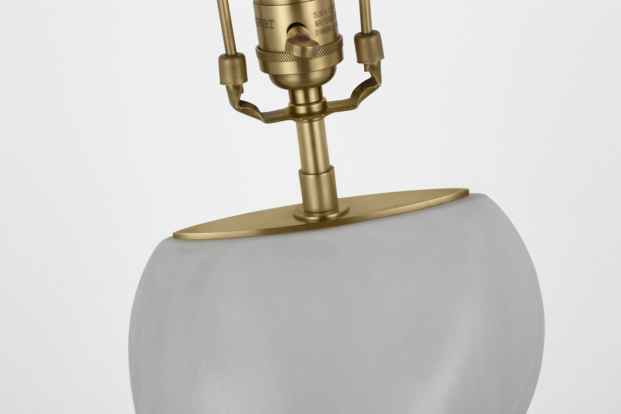 Misaki 28" Table Lamp | Veiled White | Linen Shade