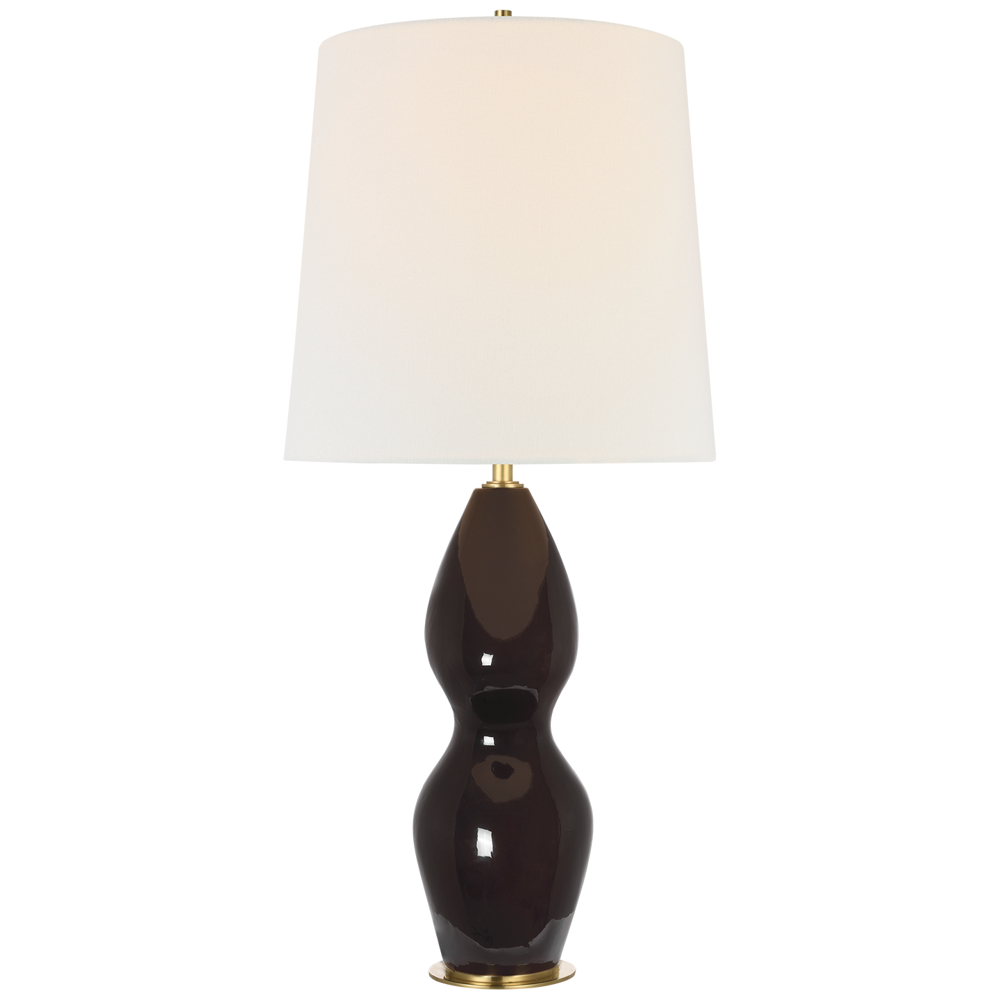 Noppon 30" Table Lamp | Black Caviar | Linen Shade