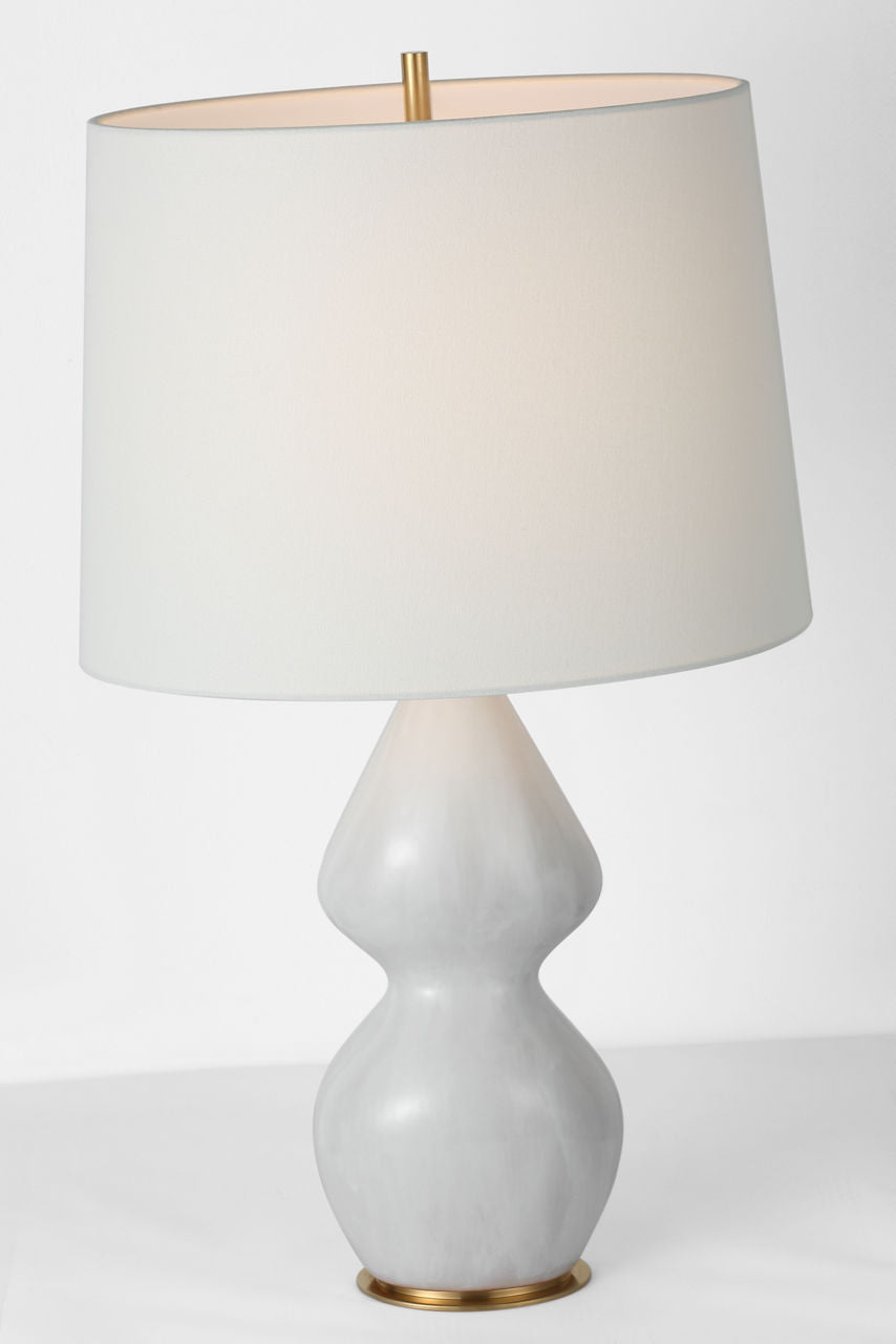 Noppon 30" Table Lamp | Veiled White | Linen Shade