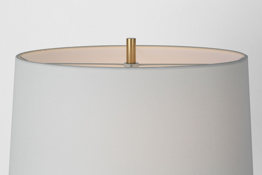 Noppon 30" Table Lamp | Veiled White | Linen Shade