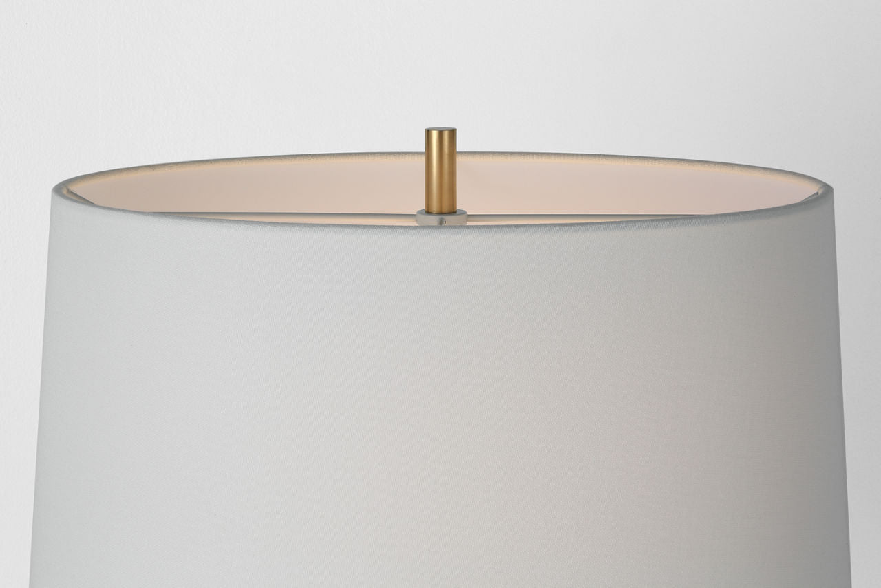 Noppon 30" Table Lamp | Veiled White | Linen Shade
