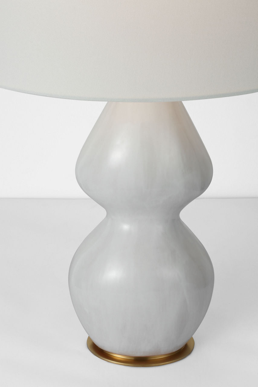 Noppon 30" Table Lamp | Veiled White | Linen Shade