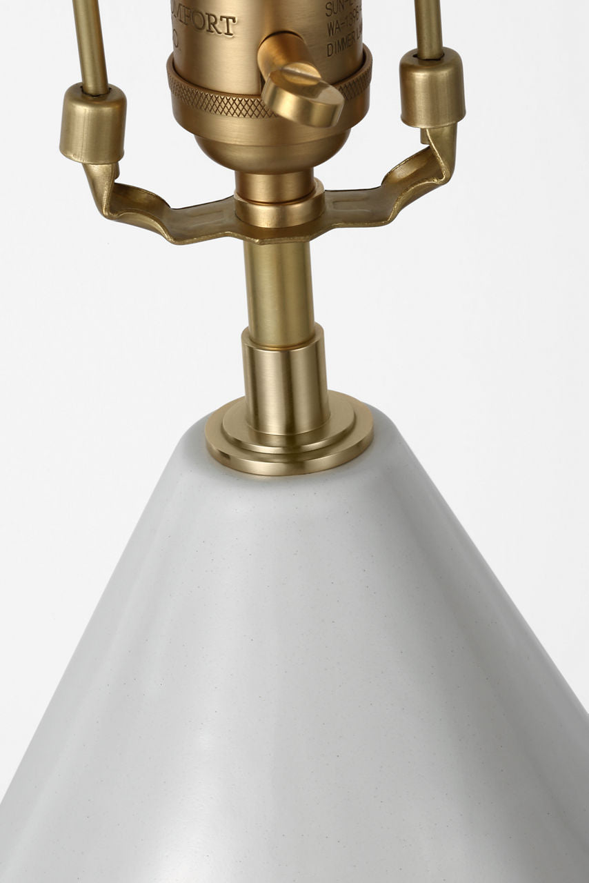 Noppon 30" Table Lamp | Veiled White | Linen Shade