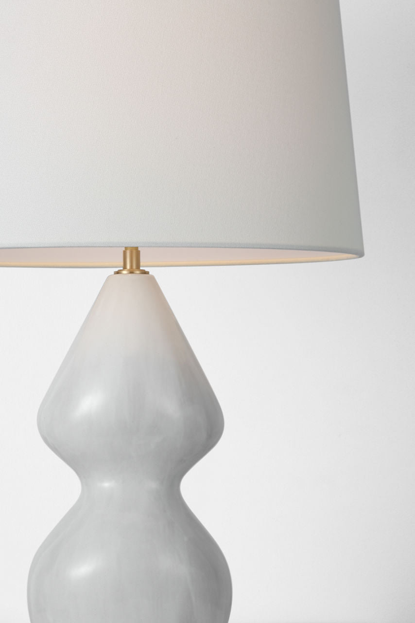 Noppon 30" Table Lamp | Veiled White | Linen Shade
