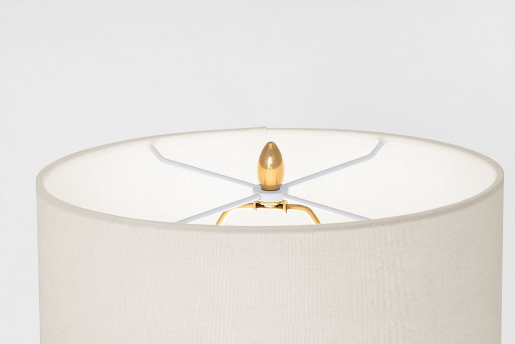 Olinda 17" Low Table Lamp | Crackled Robin | Linen Shade