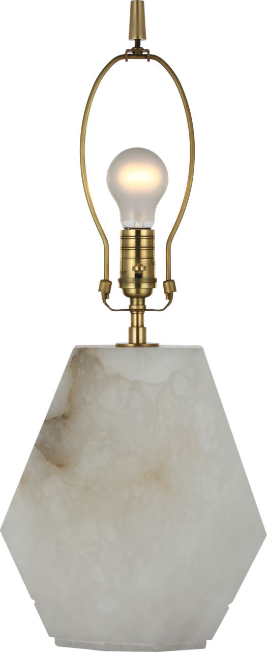Anthenee 25" Table Lamp | Alabaster | Linen Shade