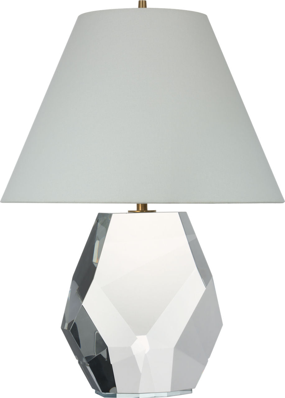 Anthenee 25" Table Lamp | Crystal | Linen Shade