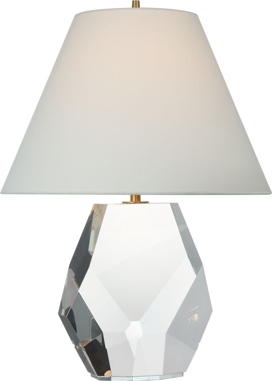 Anthenee 25" Table Lamp | Crystal | Linen Shade
