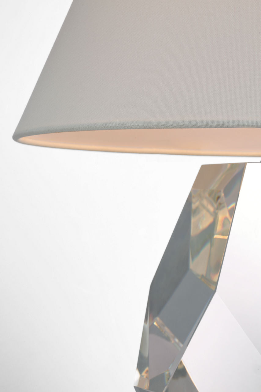 Anthenee 25" Table Lamp | Crystal | Linen Shade