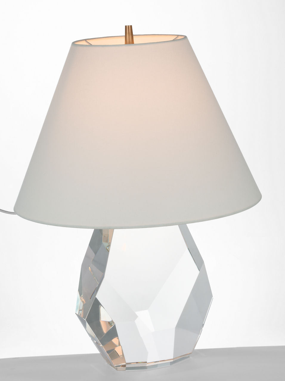 Anthenee 25" Table Lamp | Crystal | Linen Shade