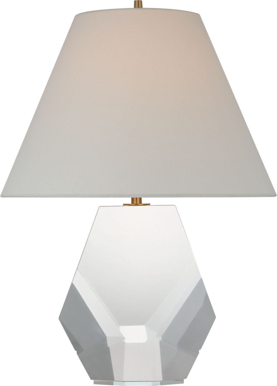 Anthenee 25" Table Lamp | Crystal | Linen Shade