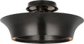 Garland 15" Dual Lit Ring Semi-Flush Mount | Aged Iron