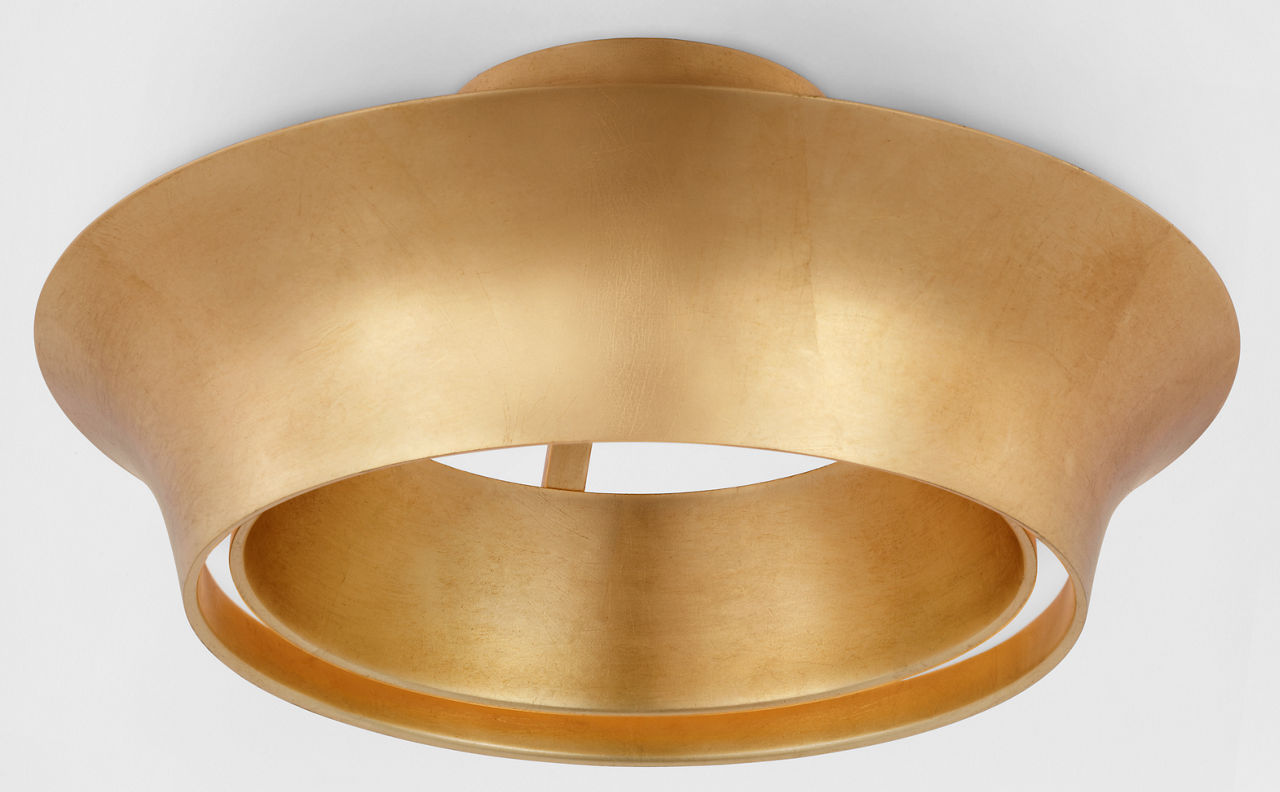 Garland 15" Dual Lit Ring Semi-Flush Mount | Gild