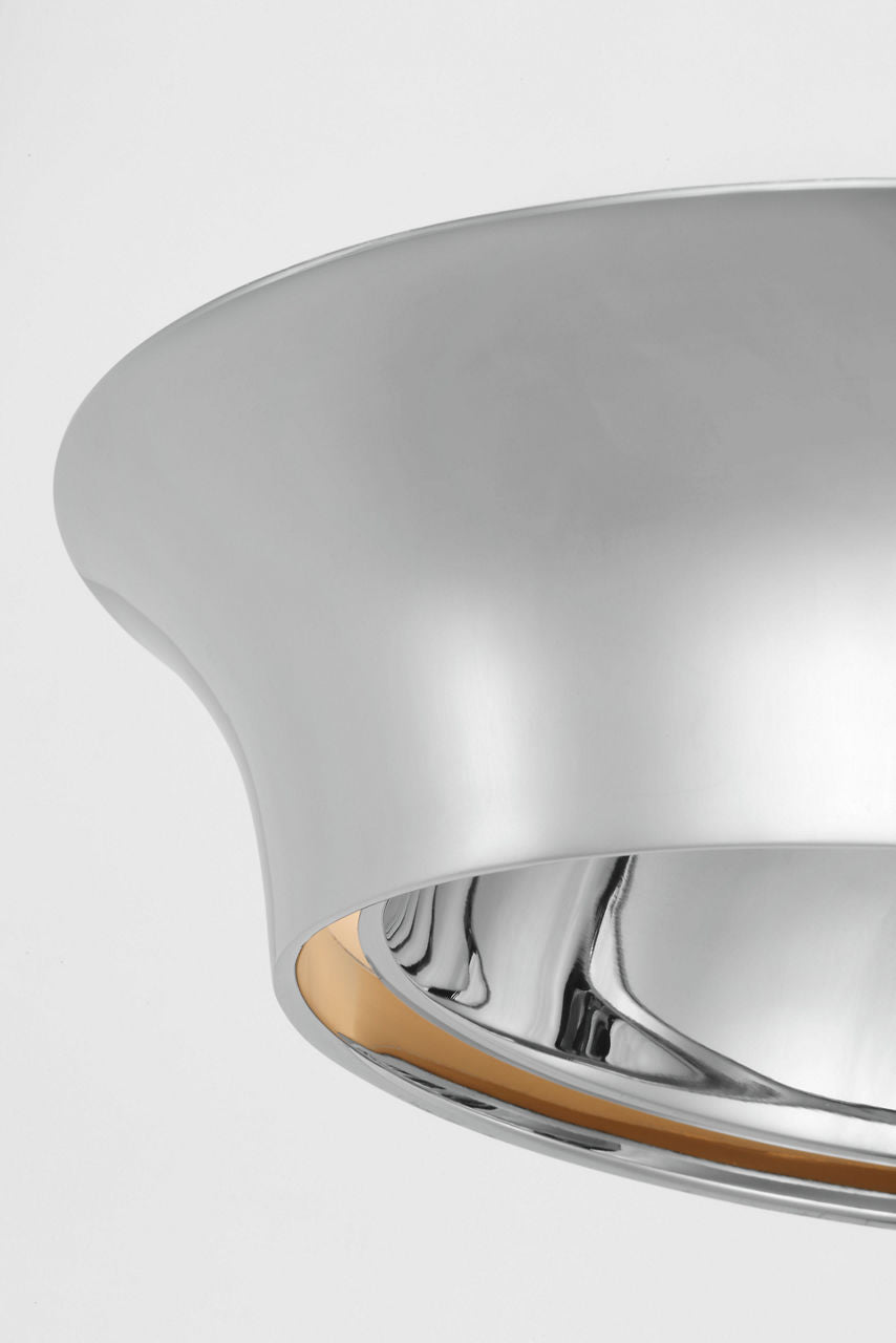 Garland 15" Dual Lit Ring Semi-Flush Mount | Polished Nickel