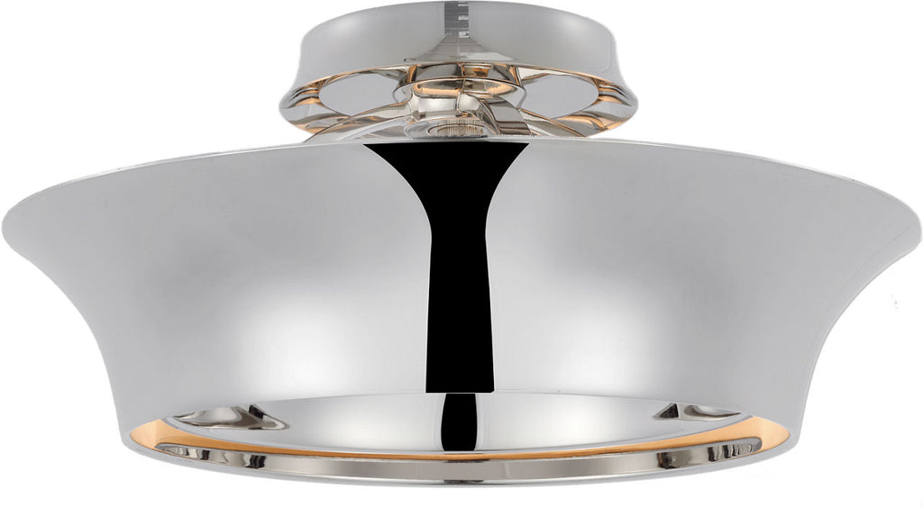 Garland 15" Dual Lit Ring Semi-Flush Mount | Polished Nickel