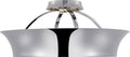 Garland 20" Dual Lit Ring Semi-Flush Mount | Polished Nickel