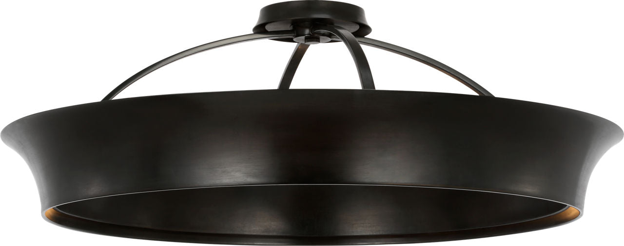 Garland 30" Dual Lit Ring Flush Mount | Aged Iron