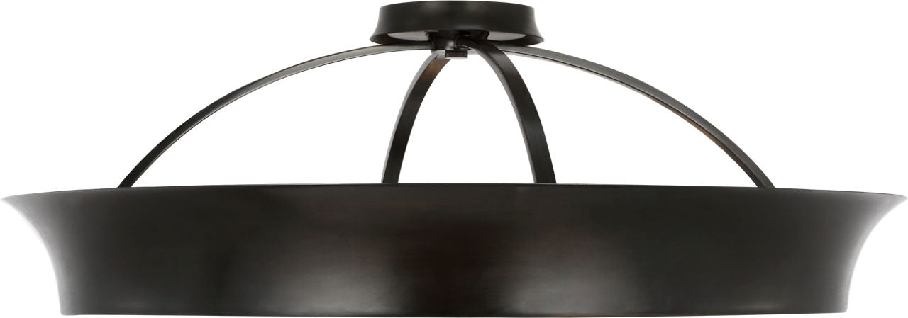 Garland 30" Dual Lit Ring Flush Mount | Aged Iron