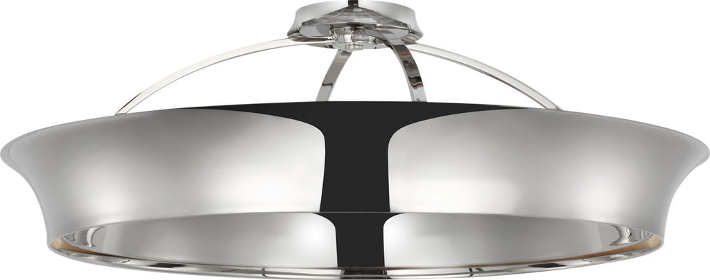 Garland 30" Dual Lit Ring Flush Mount | Polished Nickel