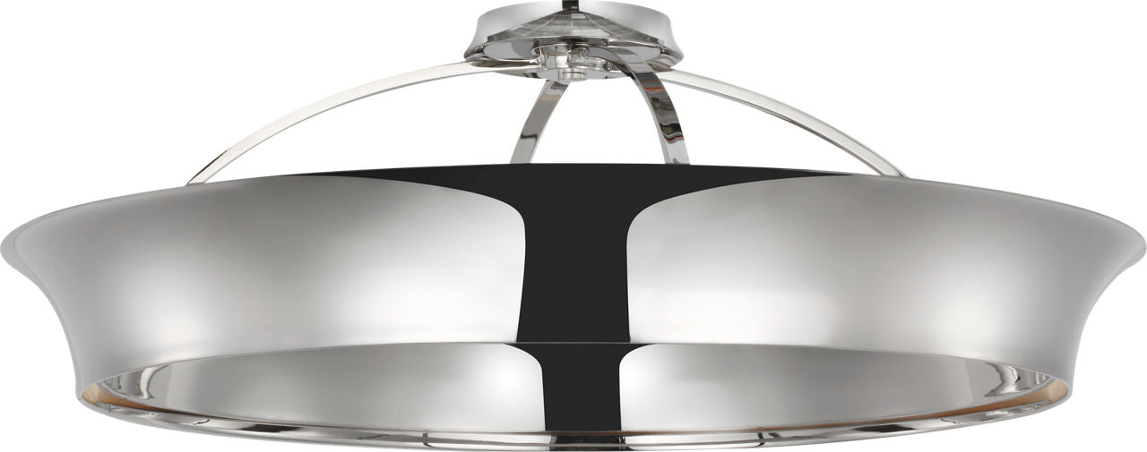 Garland 30" Dual Lit Ring Flush Mount | Polished Nickel