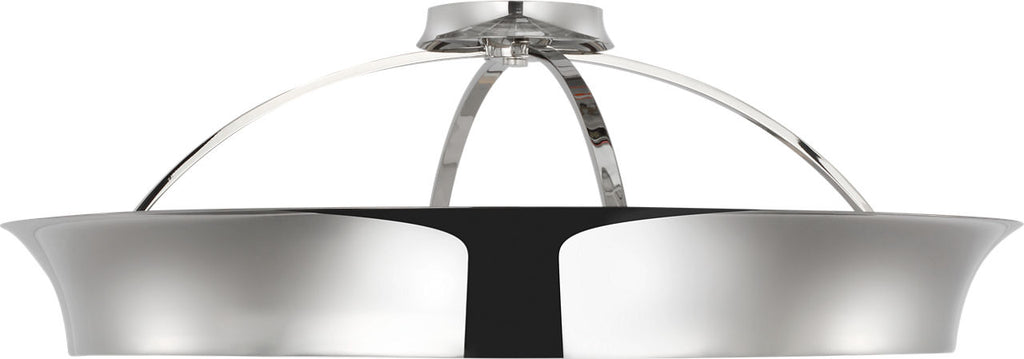 Garland 30" Dual Lit Ring Flush Mount | Polished Nickel