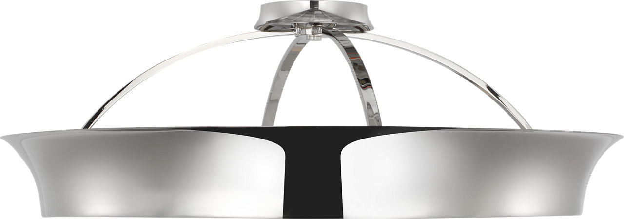 Garland 30" Dual Lit Ring Flush Mount | Polished Nickel
