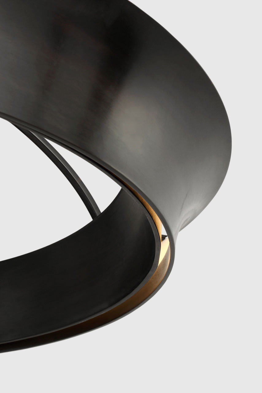 Garland 40" Dual Lit Ring Flush Mount | Aged Iron