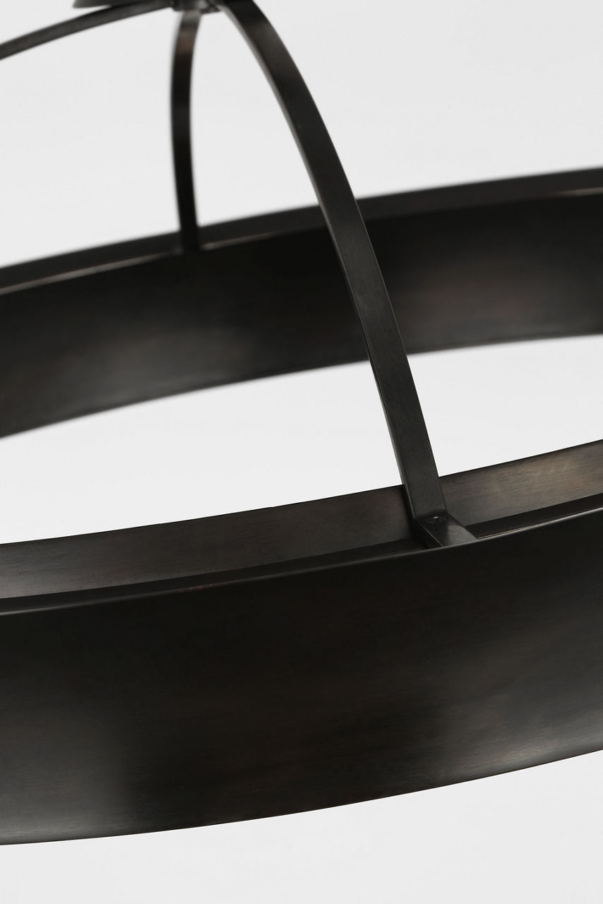 Garland 40" Dual Lit Ring Flush Mount | Aged Iron
