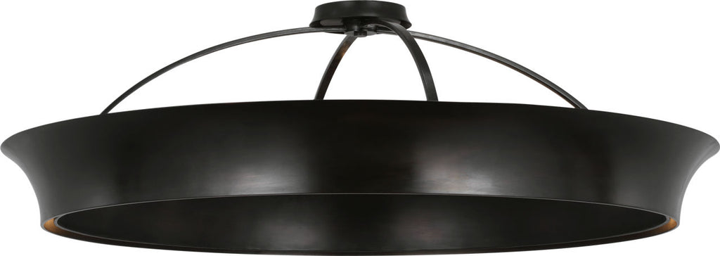 Garland 40" Dual Lit Ring Flush Mount | Aged Iron