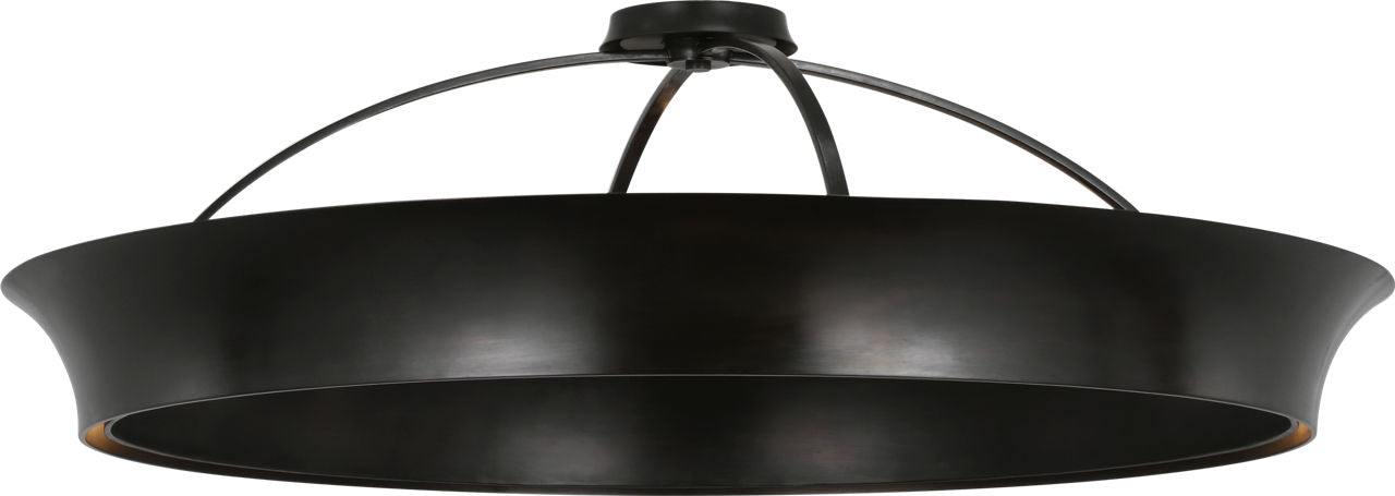 Garland 40" Dual Lit Ring Flush Mount | Aged Iron