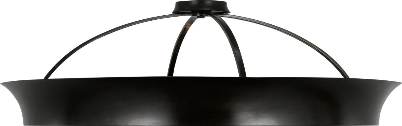 Garland 40" Dual Lit Ring Flush Mount | Aged Iron