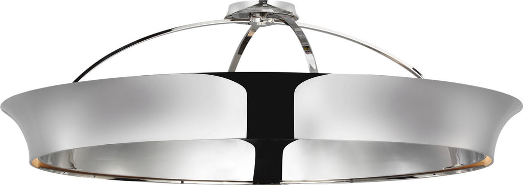 Garland 40" Dual Lit Ring Flush Mount | Polished Nickel