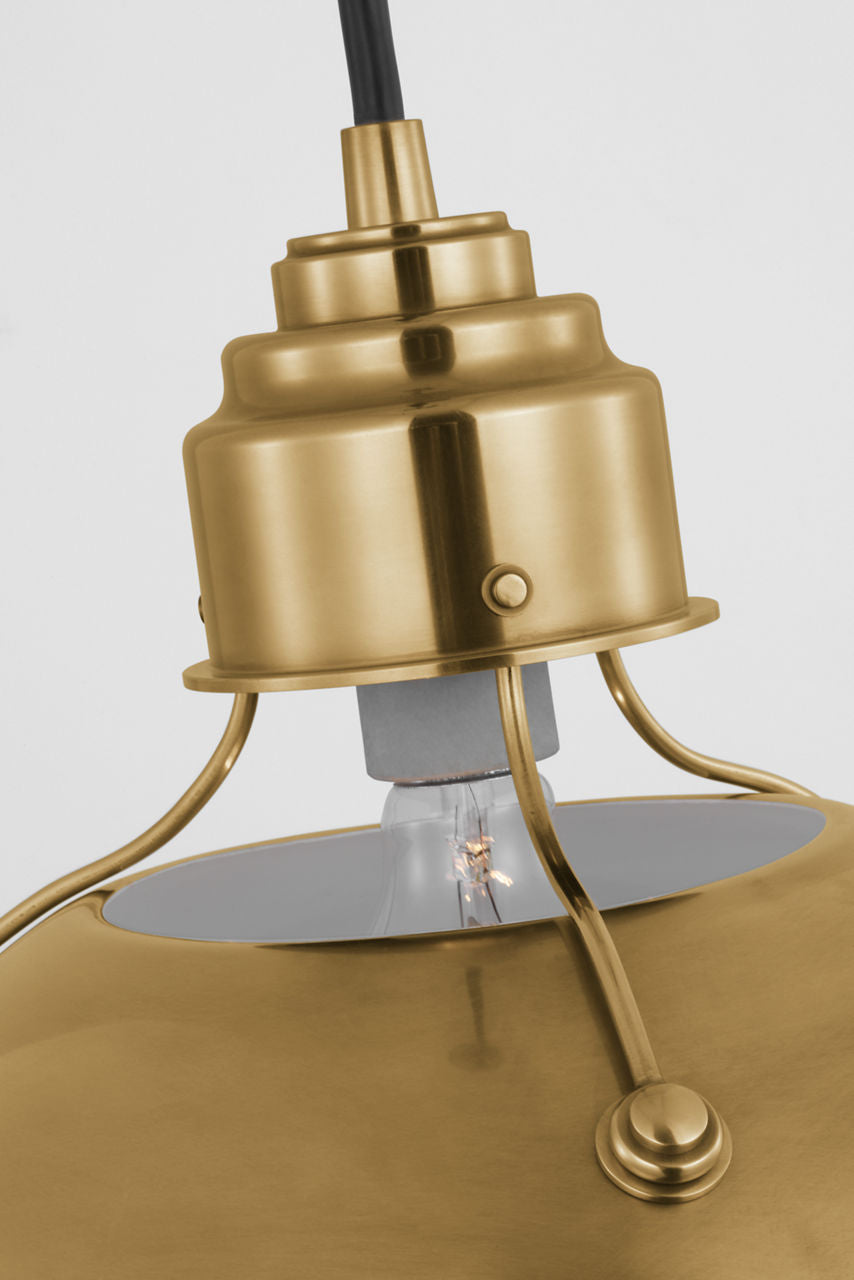 Eugene Medium Pendant | Hand-Rubbed Antique Brass