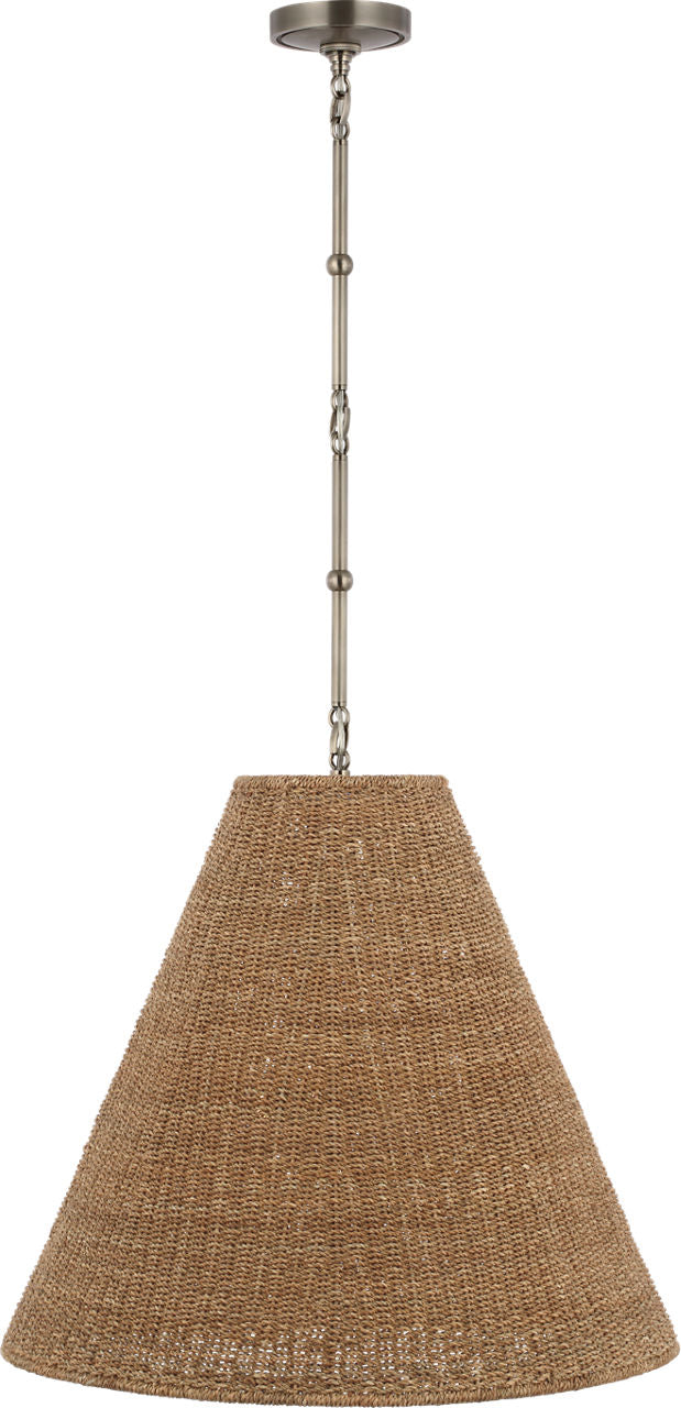 Goodman Large Hanging Lamp | Antique Nickel | Toast Shade