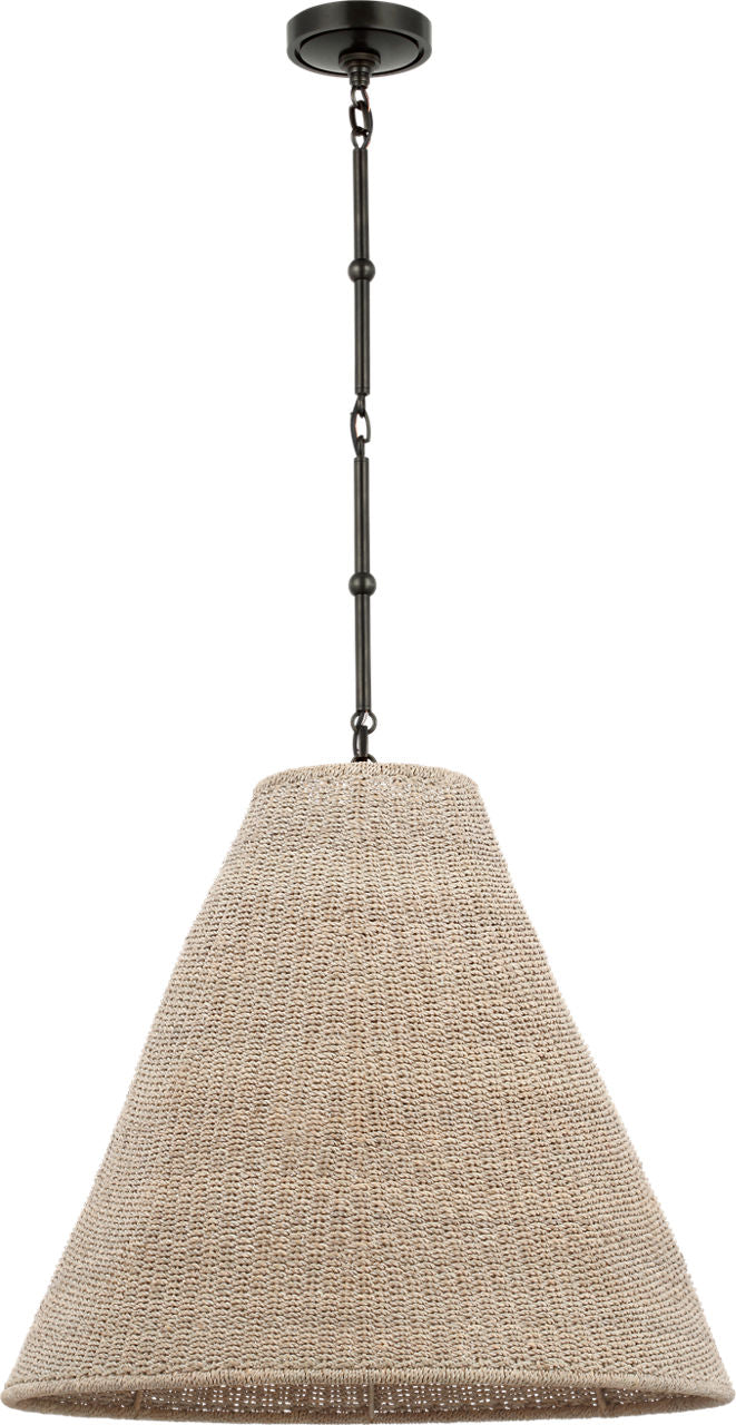 Goodman Large Hanging Lamp | Bronze | Ash Shade