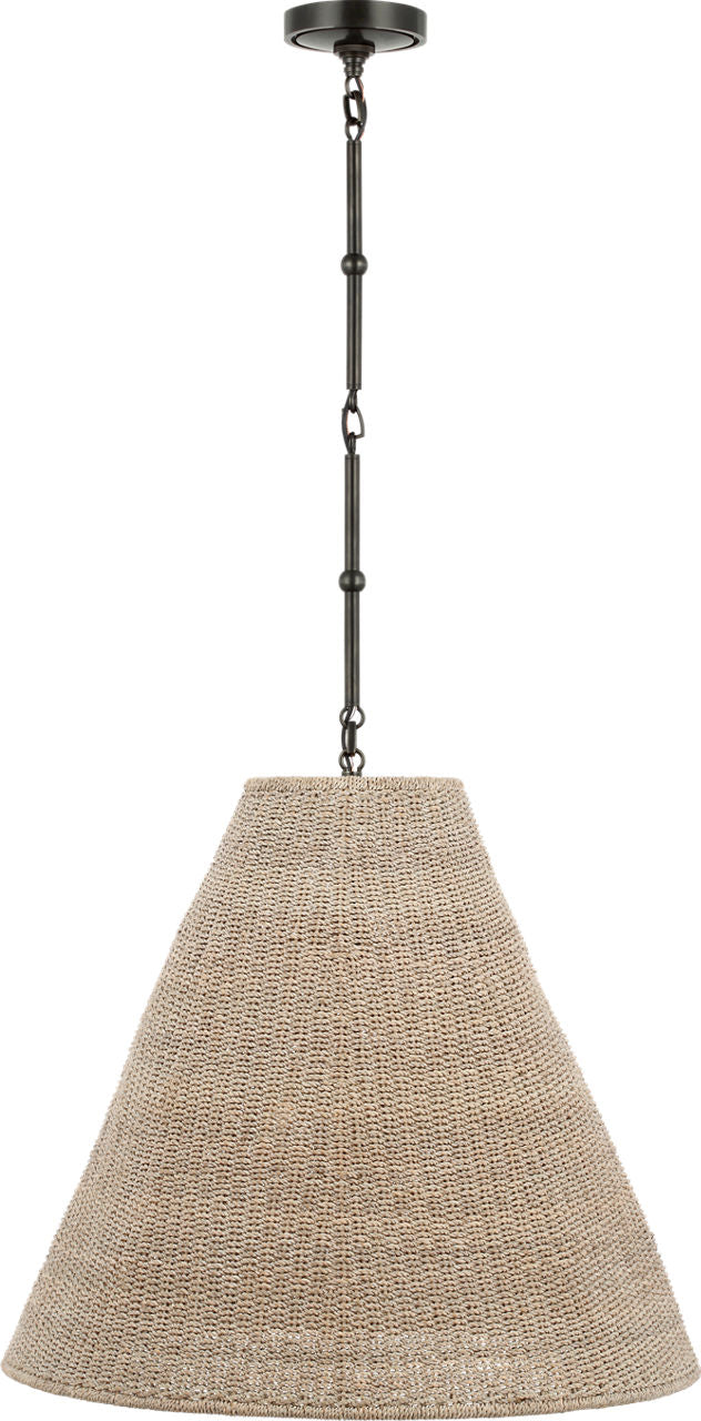 Goodman Large Hanging Lamp | Bronze | Ash Shade