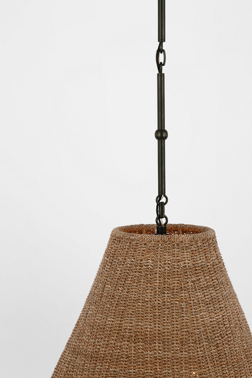Goodman Large Hanging Lamp | Bronze | Toast Shade