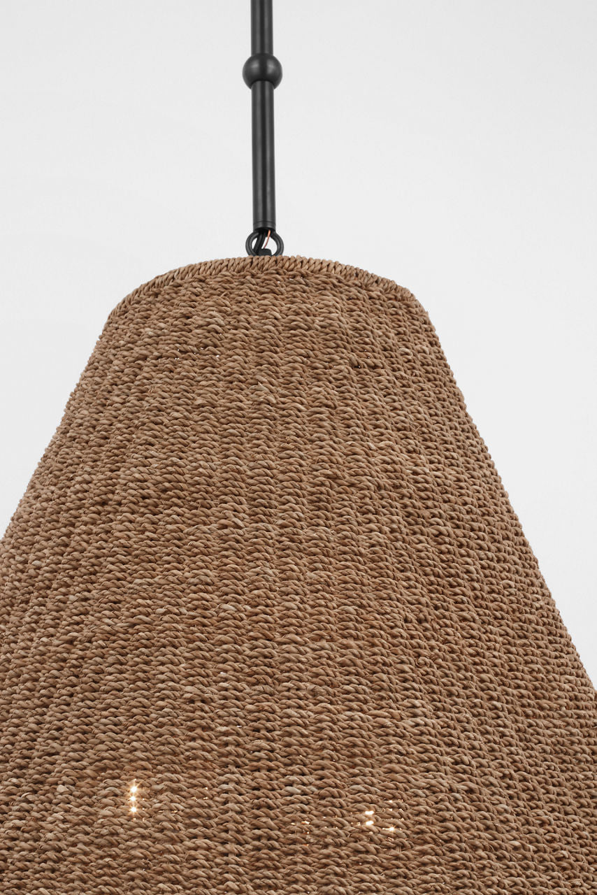 Goodman Large Hanging Lamp | Bronze | Toast Shade